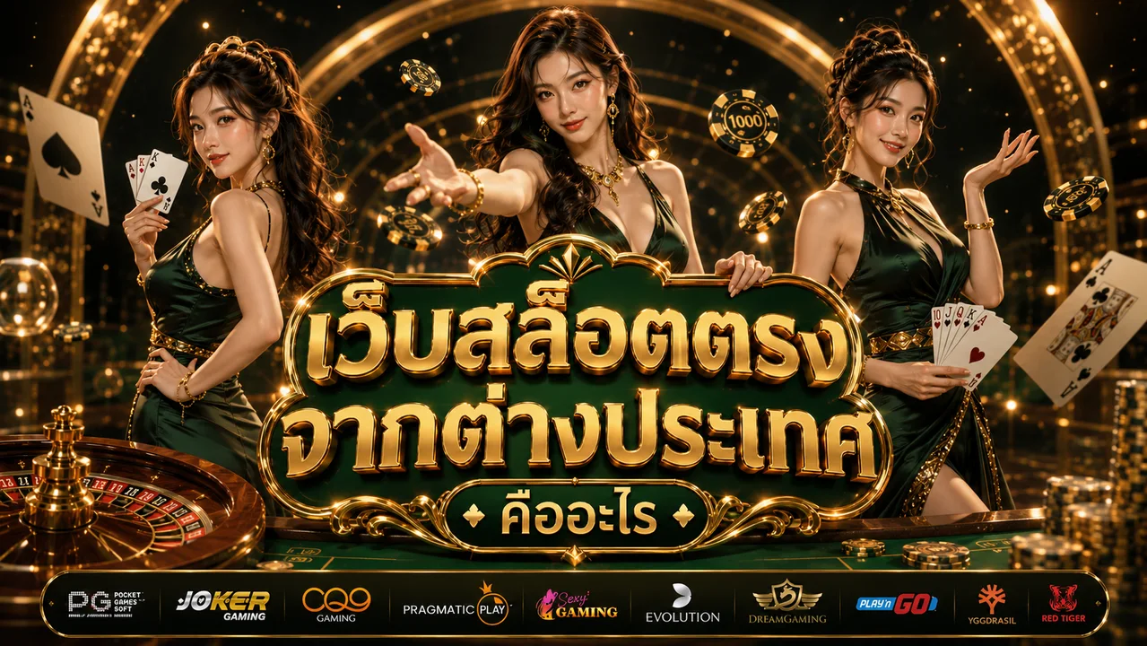 เว็บสล็อตตรงจากต่างประเทศ คืออะไร